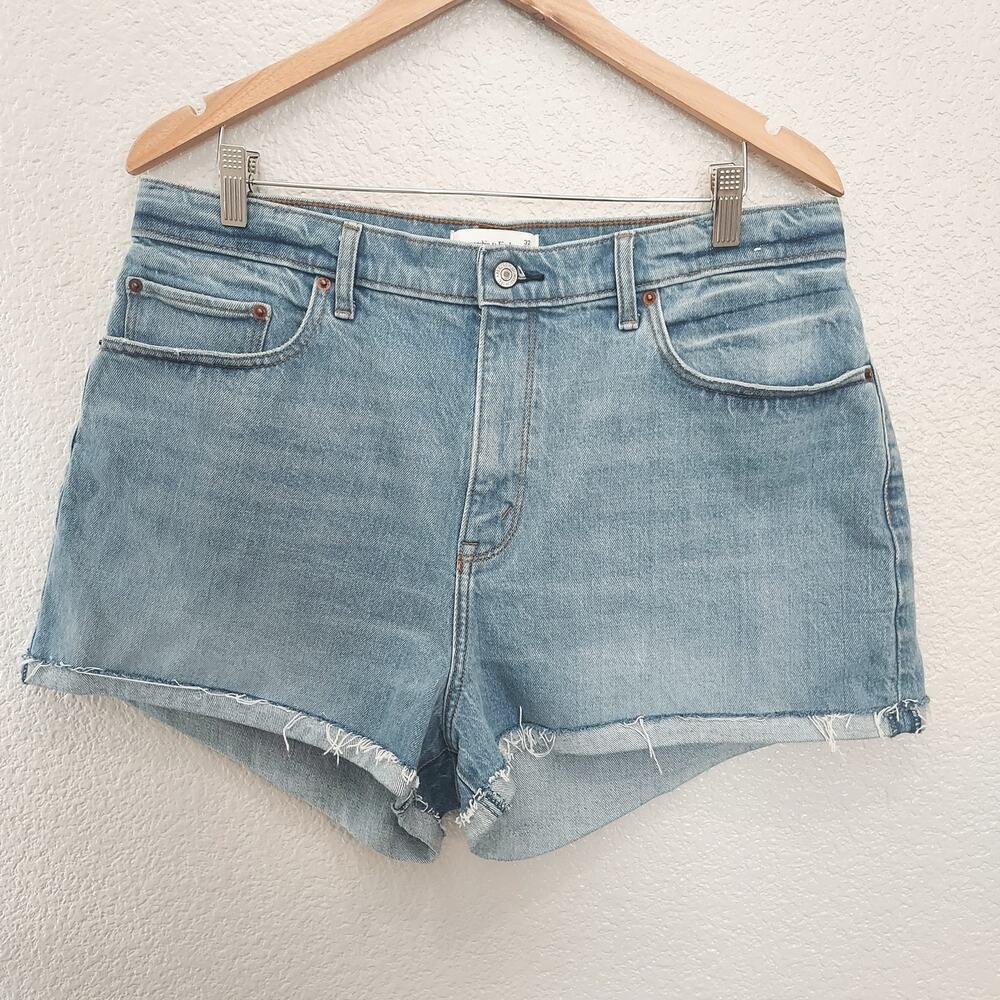 Abercrombie & Fitch Light Blue Denim Jean Shorts